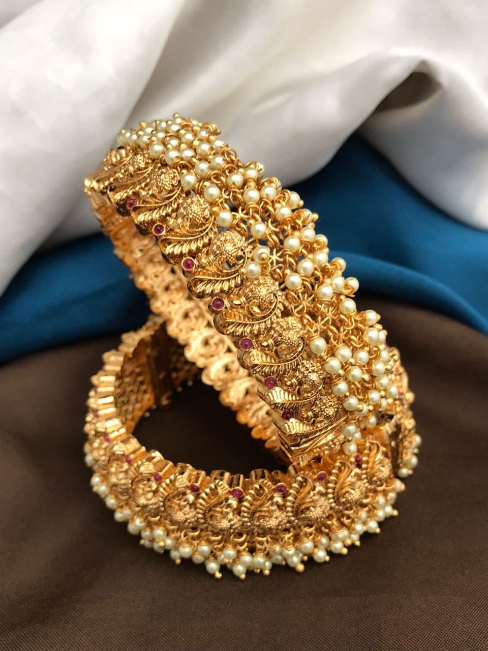 CZ Matte Finish Kada Bangles D499652D