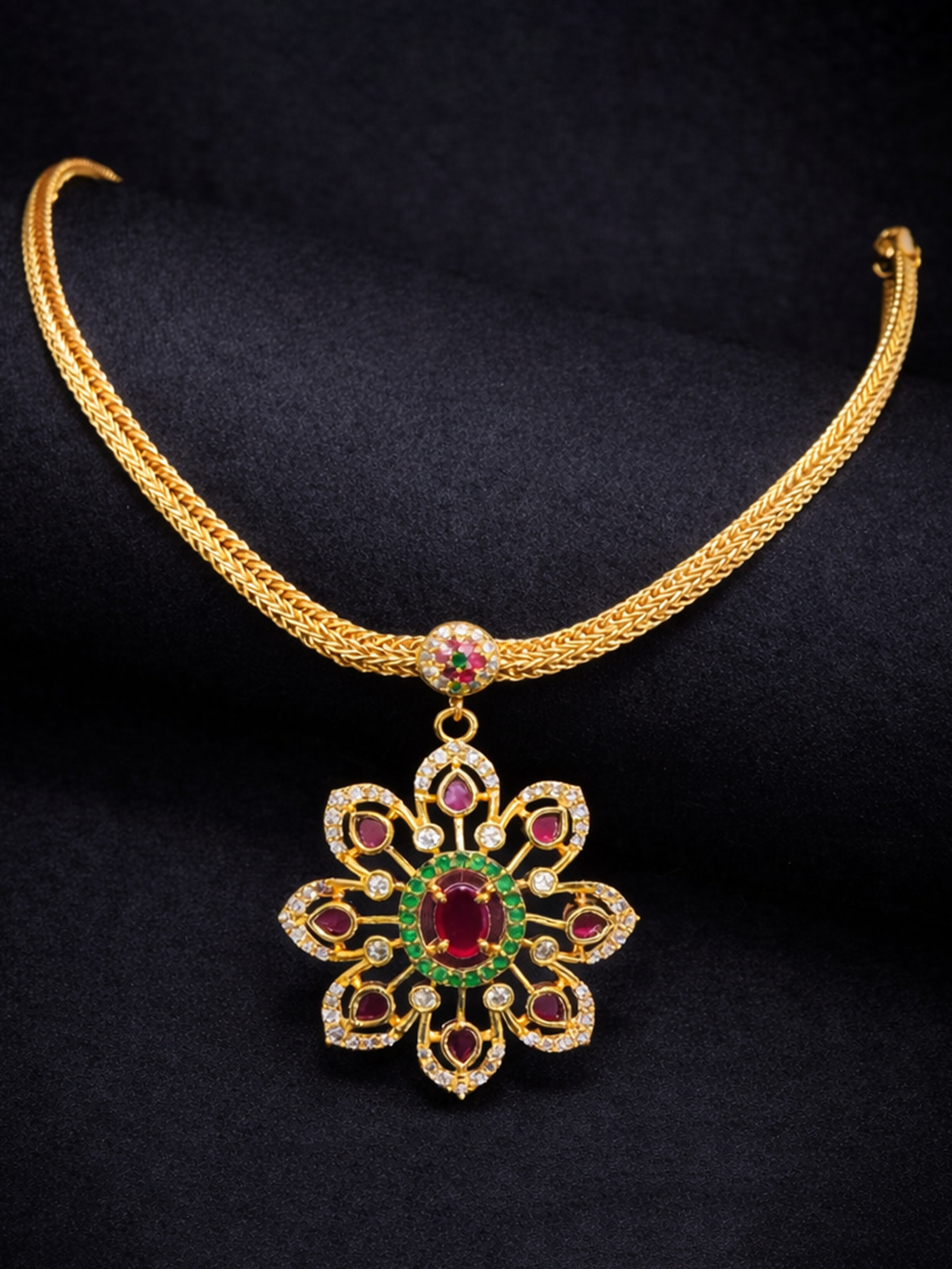 CZ Matte Finish Kada Bangles D499652D