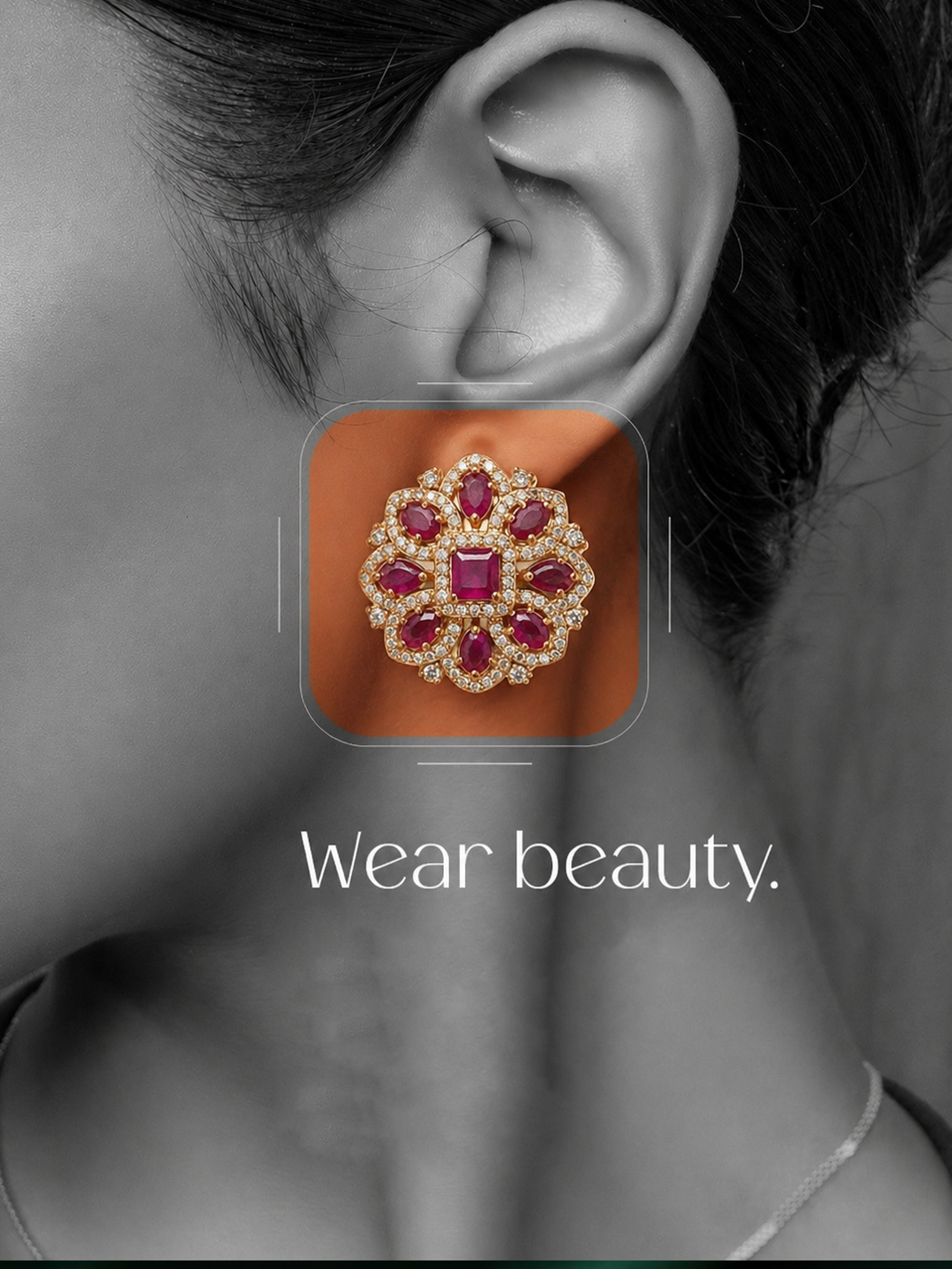 CZ Matte Finish Kada Bangles D499652D