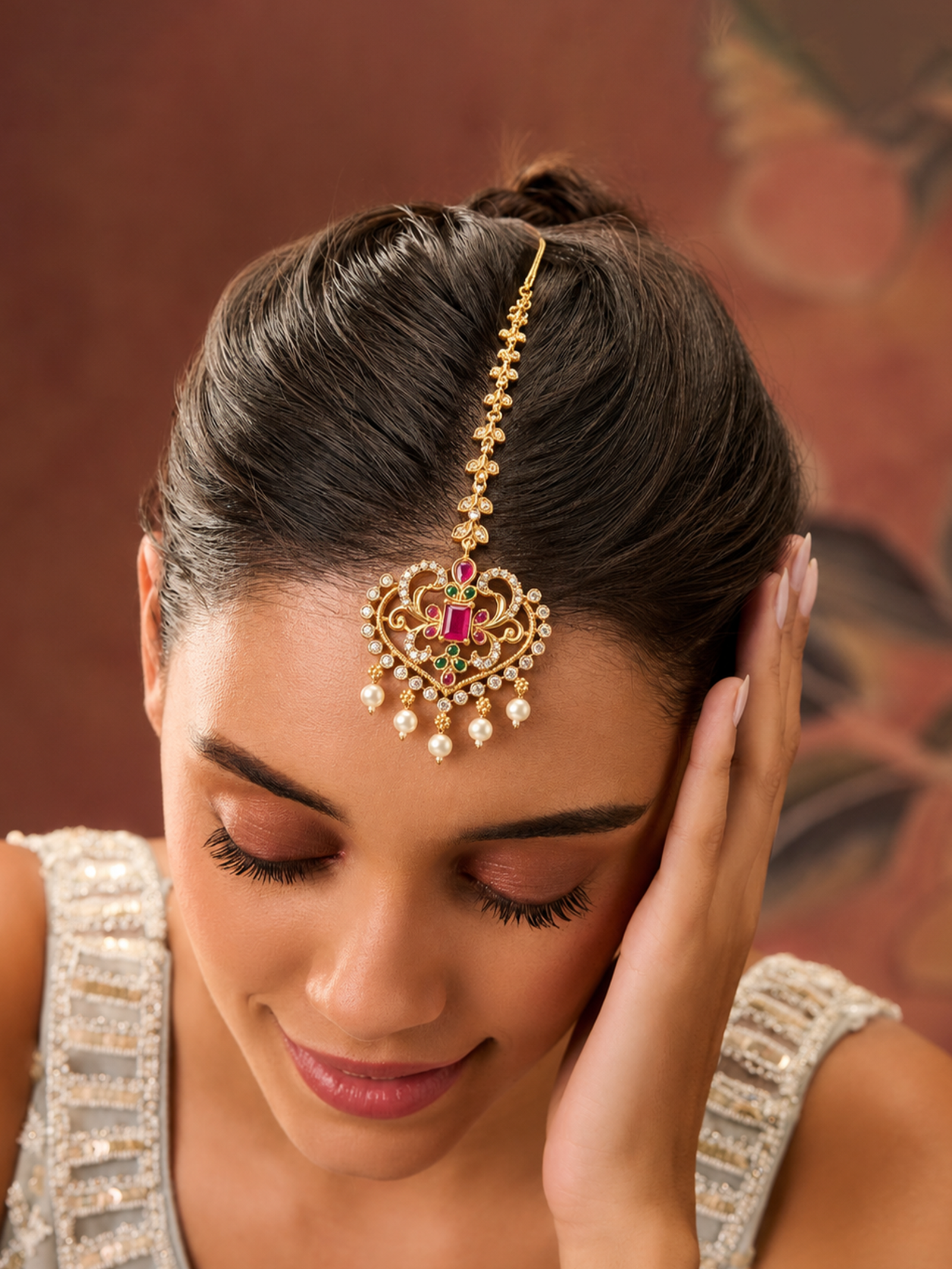 CZ Matte Finish Kada Bangles D499652D