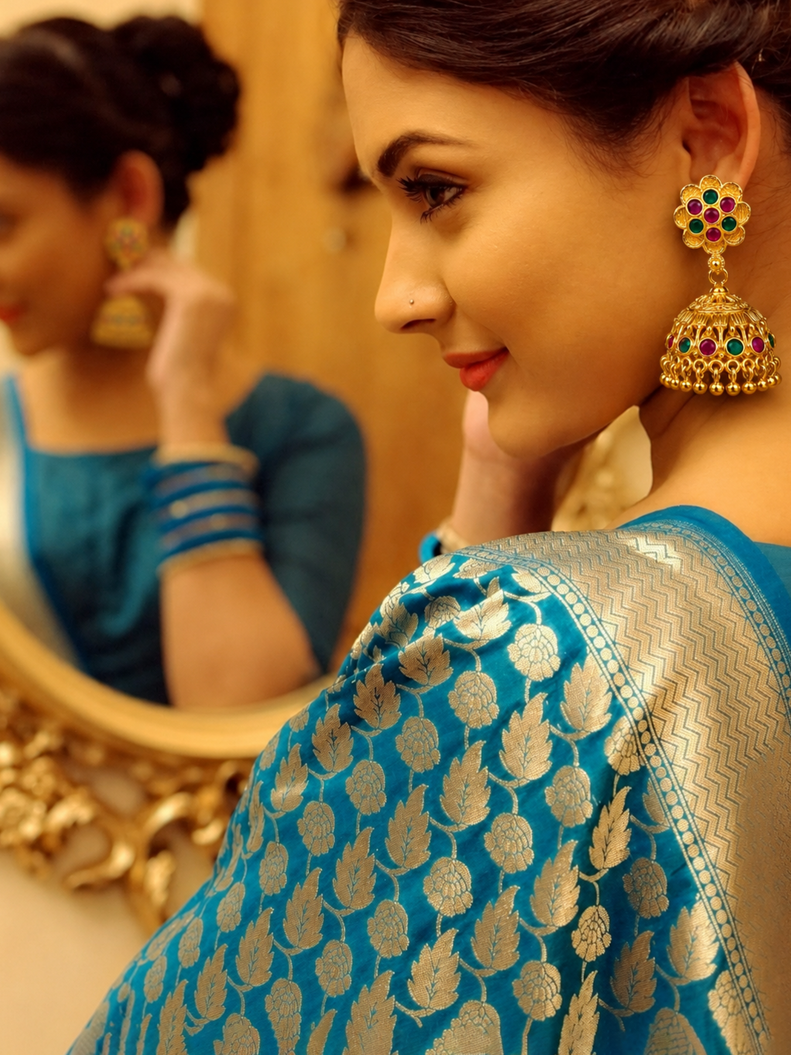 CZ Matte Finish Kada Bangles D499652D