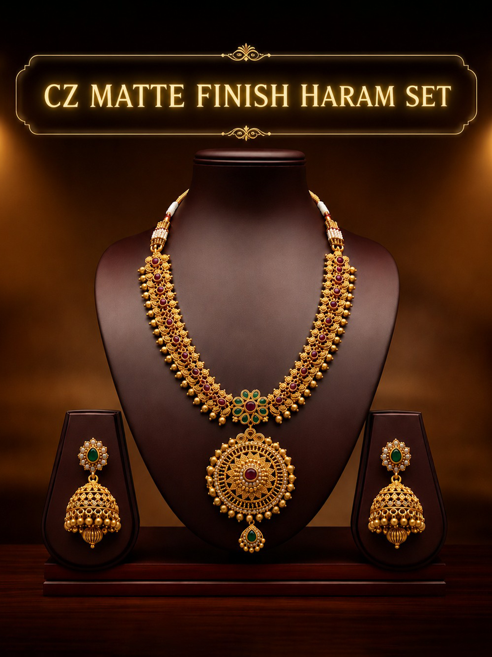 CZ Matte Finish Kada Bangles D499652D