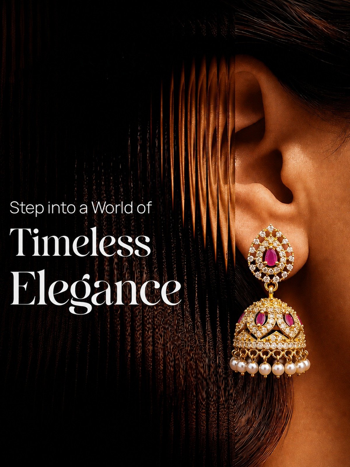CZ Matte Finish Kada Bangles D499652D