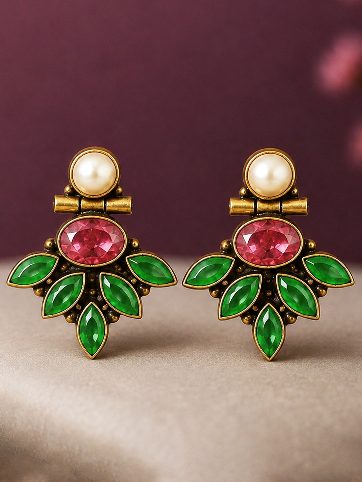 CZ Matte Finish Kada Bangles D499652D