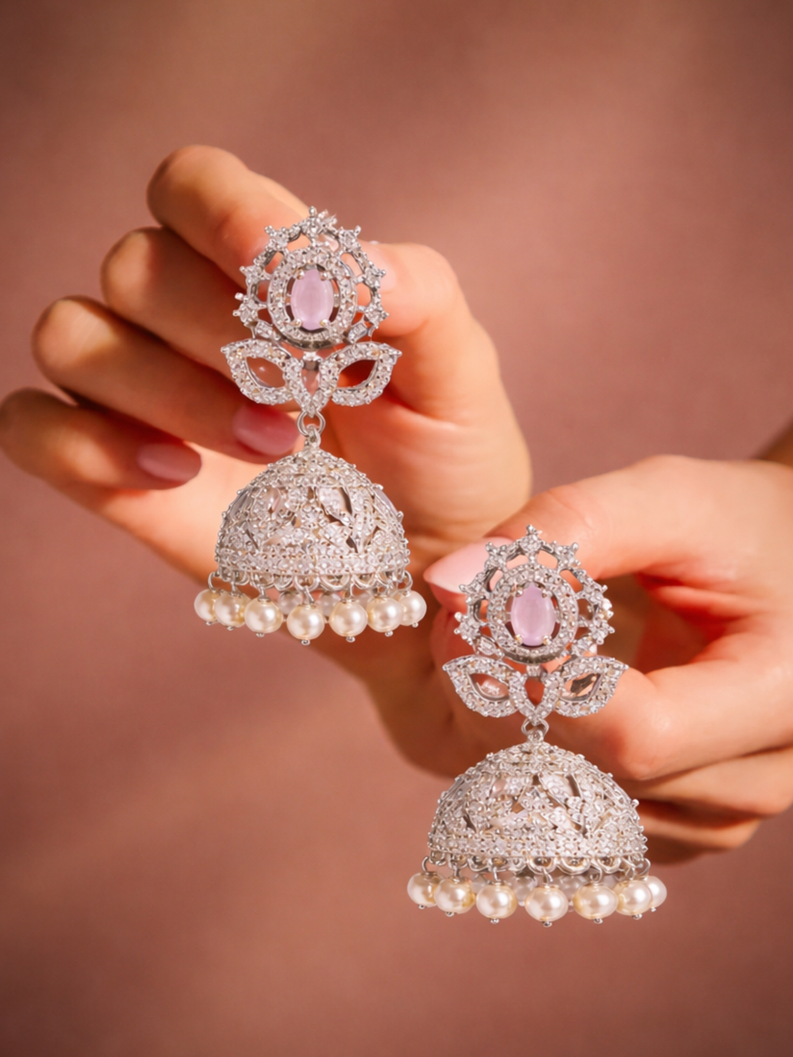 CZ Matte Finish Kada Bangles D499652D