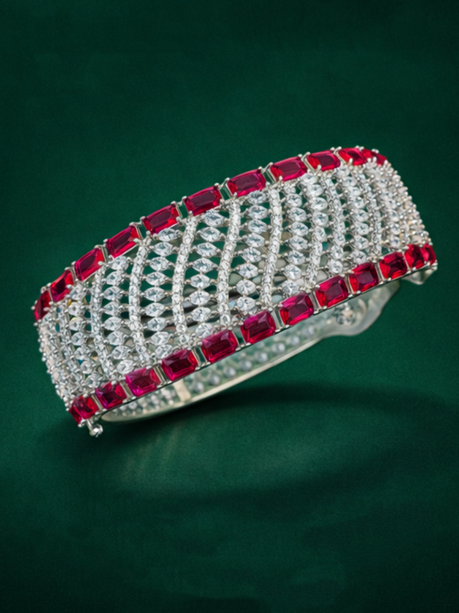 CZ Matte Finish Kada Bangles D499652D