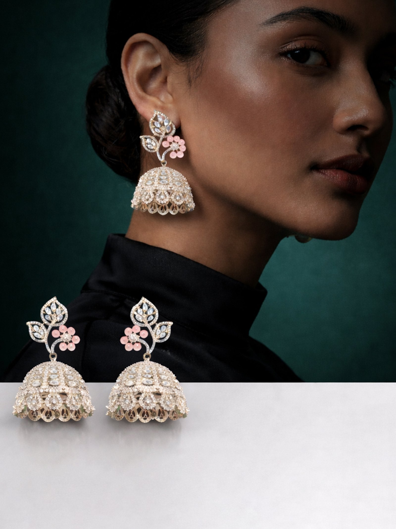 CZ Matte Finish Kada Bangles D499652D