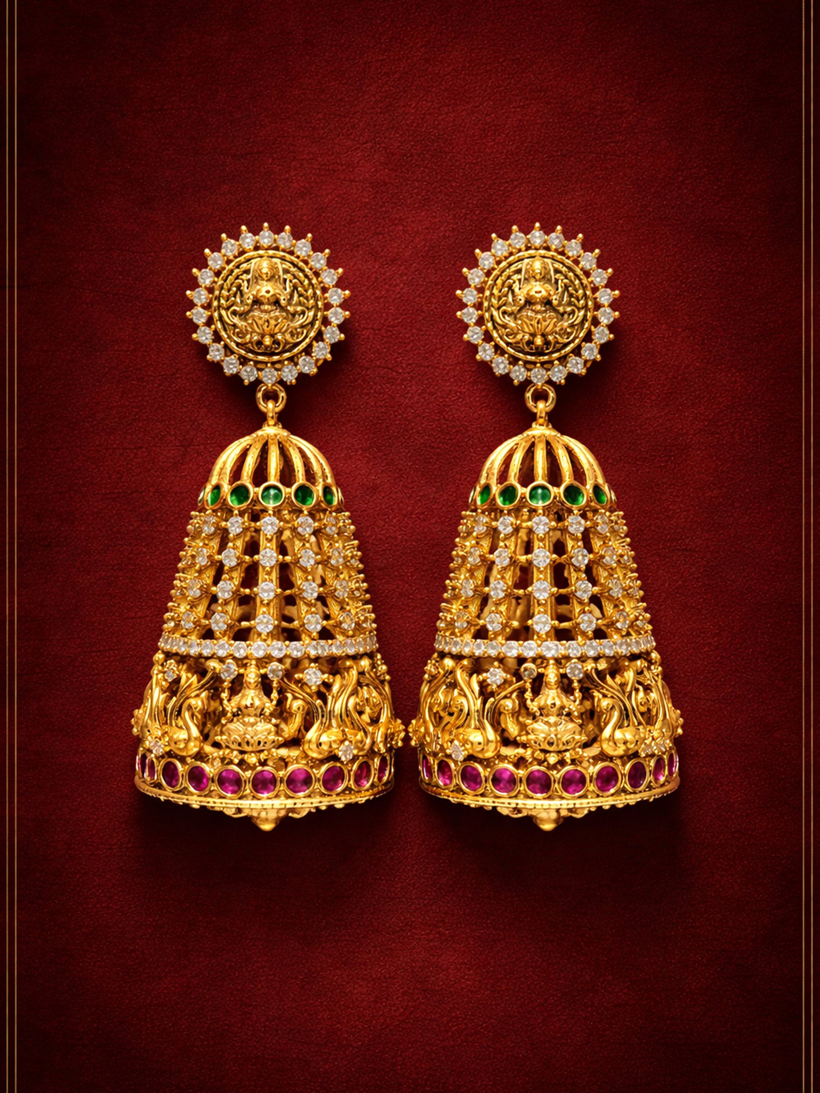 CZ Matte Finish Kada Bangles D499652D